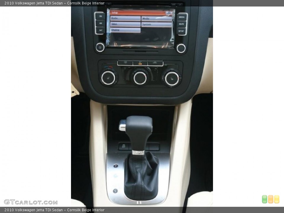 Cornsilk Beige Interior Controls for the 2010 Volkswagen Jetta TDI Sedan #38409020