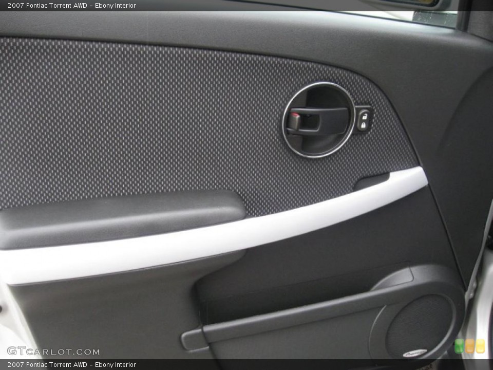 Ebony Interior Door Panel for the 2007 Pontiac Torrent AWD #38409384
