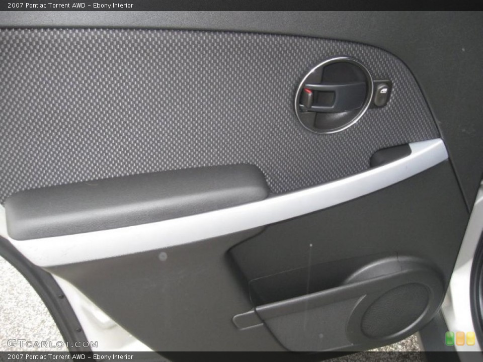 Ebony Interior Door Panel for the 2007 Pontiac Torrent AWD #38409404