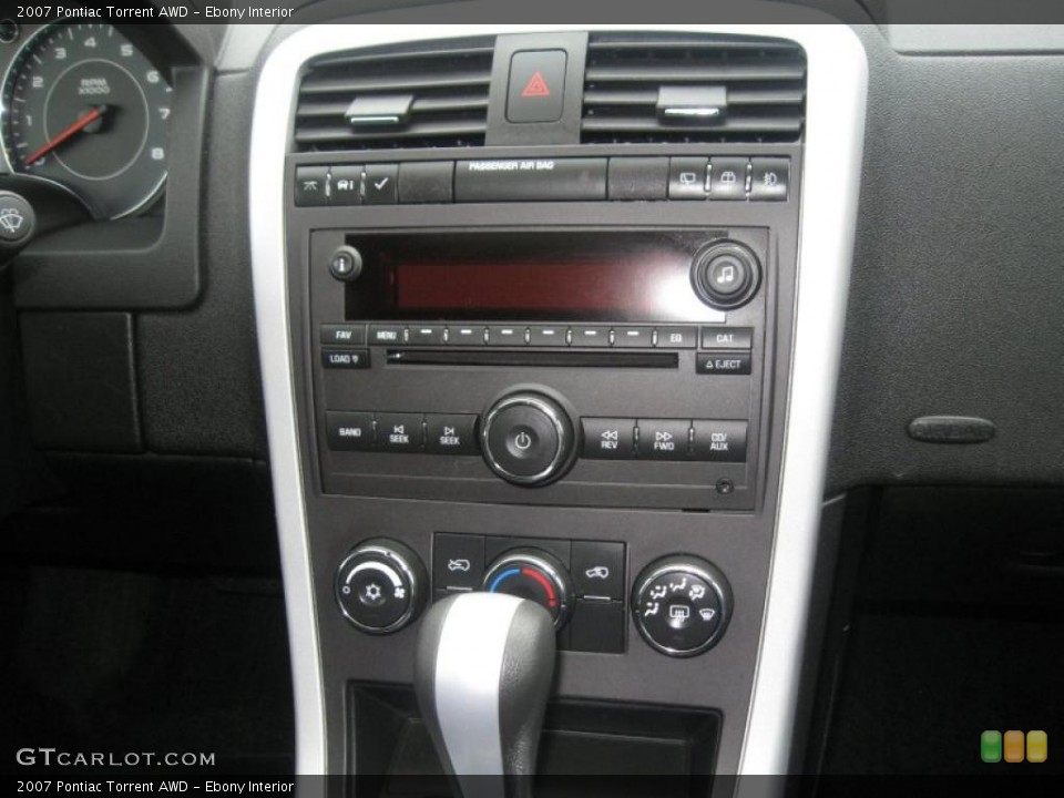 Ebony Interior Controls for the 2007 Pontiac Torrent AWD #38409484