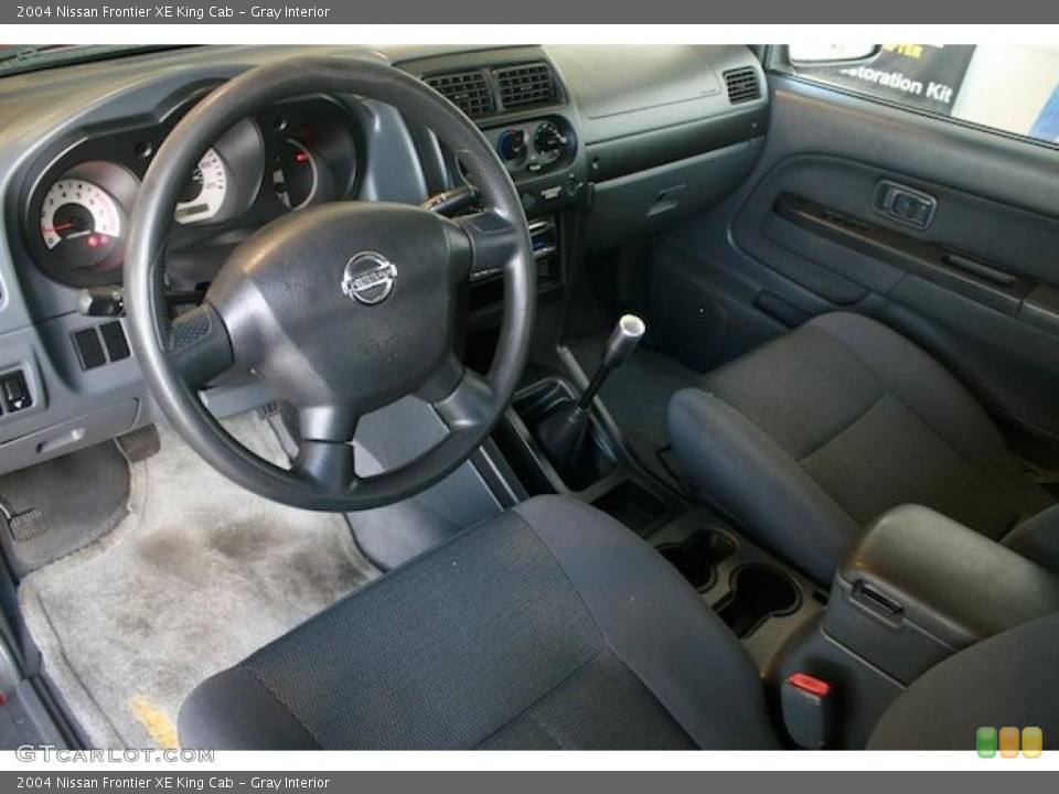 Gray Interior Prime Interior for the 2004 Nissan Frontier XE King Cab #38409520