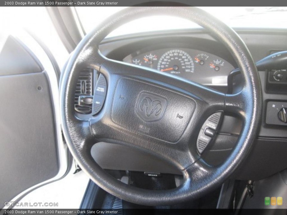Dark Slate Gray Interior Steering Wheel For The 2003 Dodge