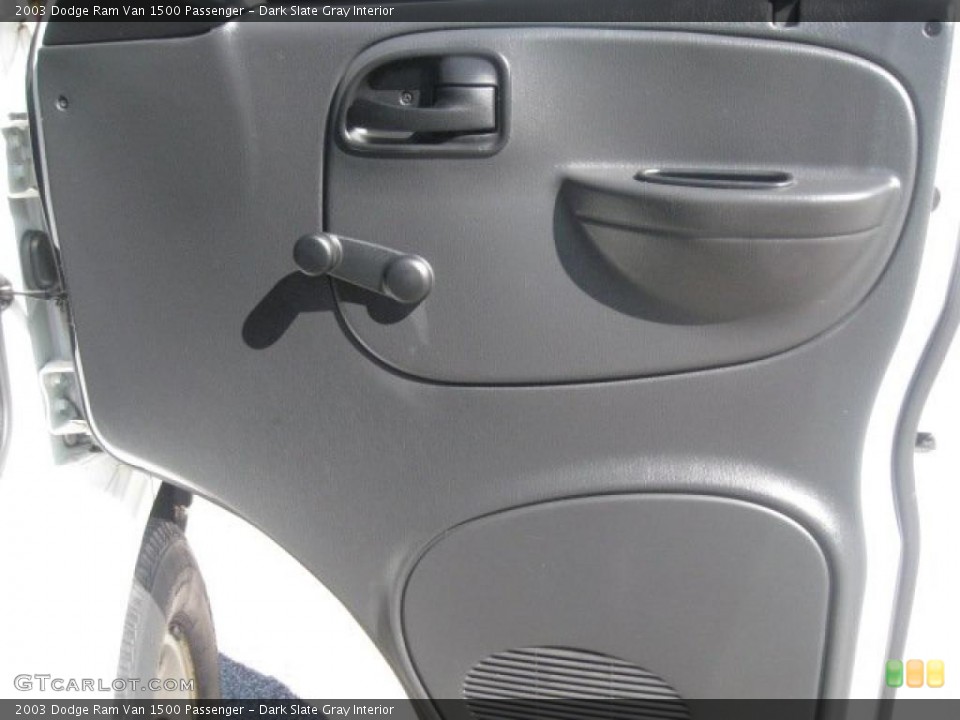 Dark Slate Gray Interior Door Panel for the 2003 Dodge Ram Van 1500 Passenger #38410248