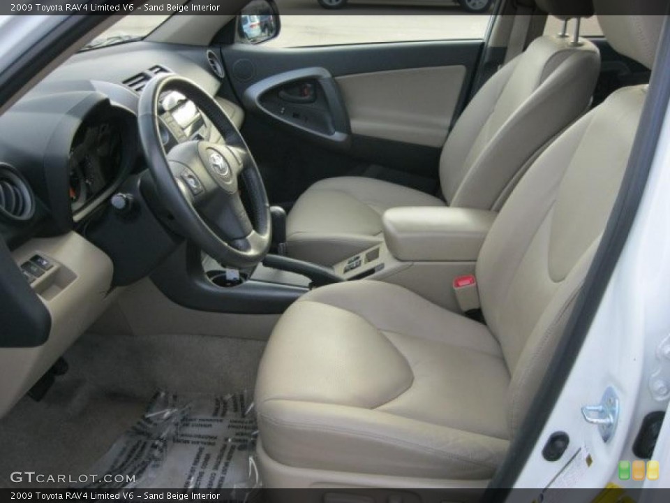 Sand Beige Interior Prime Interior for the 2009 Toyota RAV4 Limited V6 #38412067