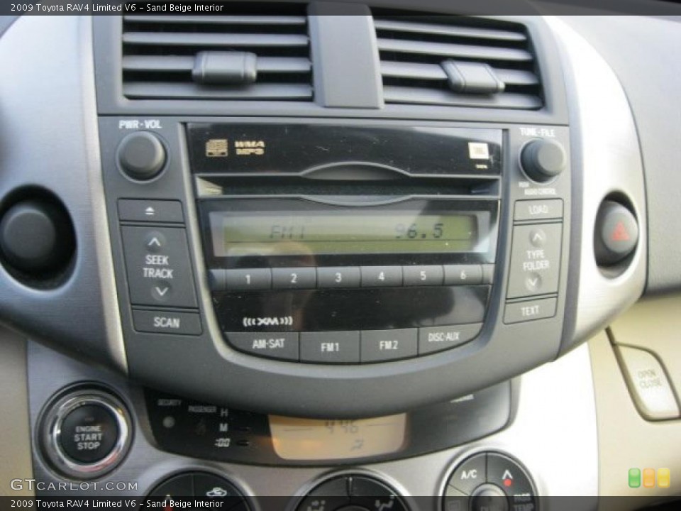 Sand Beige Interior Controls for the 2009 Toyota RAV4 Limited V6 #38412091