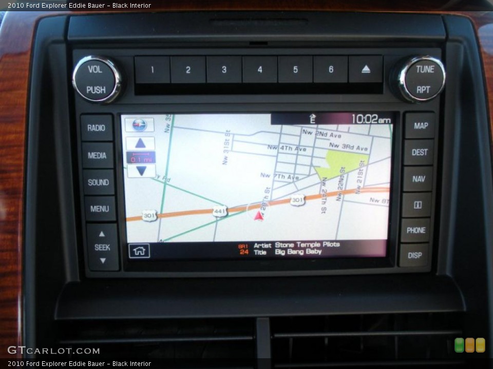 Black Interior Navigation for the 2010 Ford Explorer Eddie Bauer #38414597