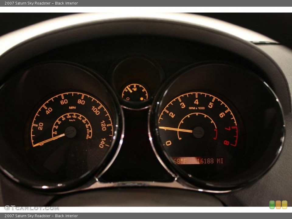 Black Interior Gauges for the 2007 Saturn Sky Roadster #38415441