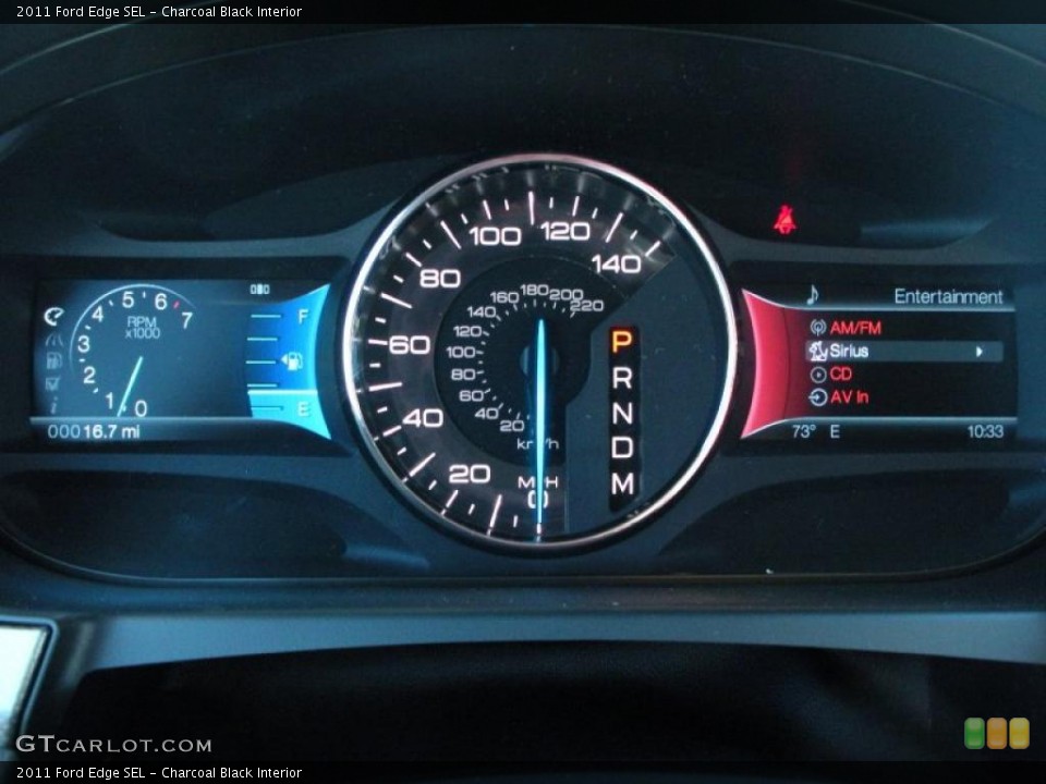 Charcoal Black Interior Gauges for the 2011 Ford Edge SEL #38416005