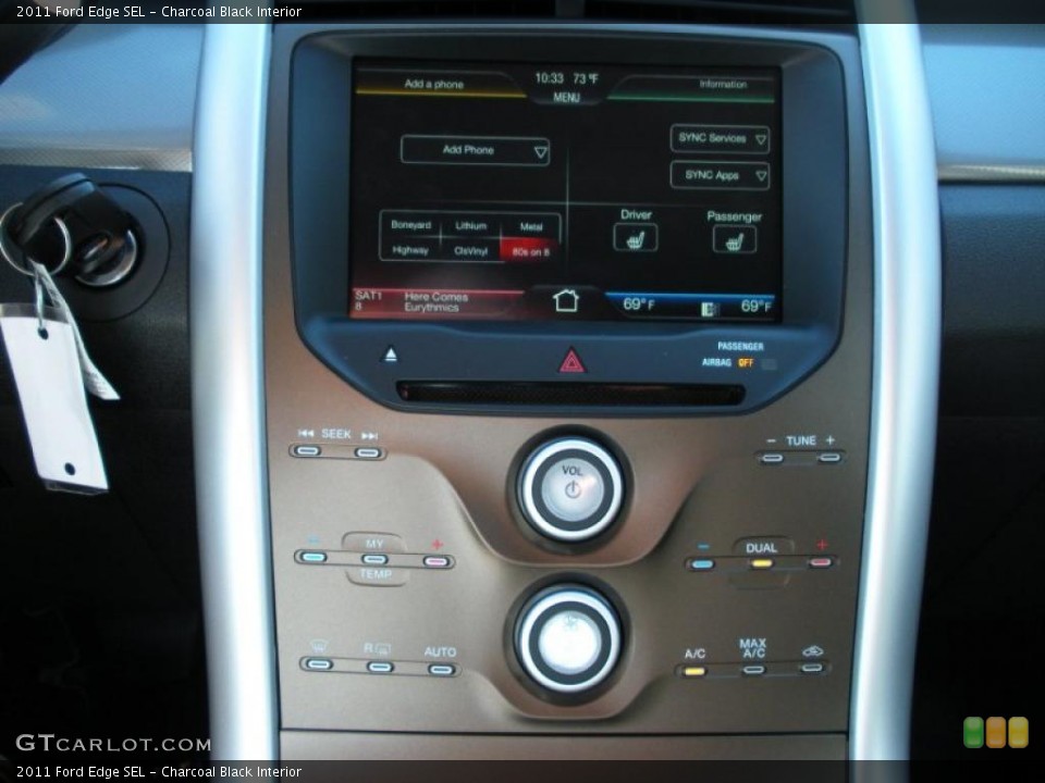 Charcoal Black Interior Controls for the 2011 Ford Edge SEL #38416021