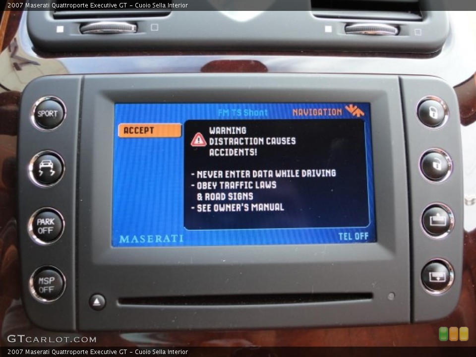Cuoio Sella Interior Navigation for the 2007 Maserati Quattroporte Executive GT #38416525