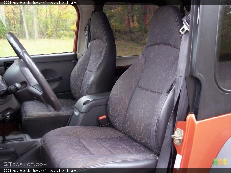 Agate Black Interior Photo for the 2001 Jeep Wrangler Sport 4x4 #38416765