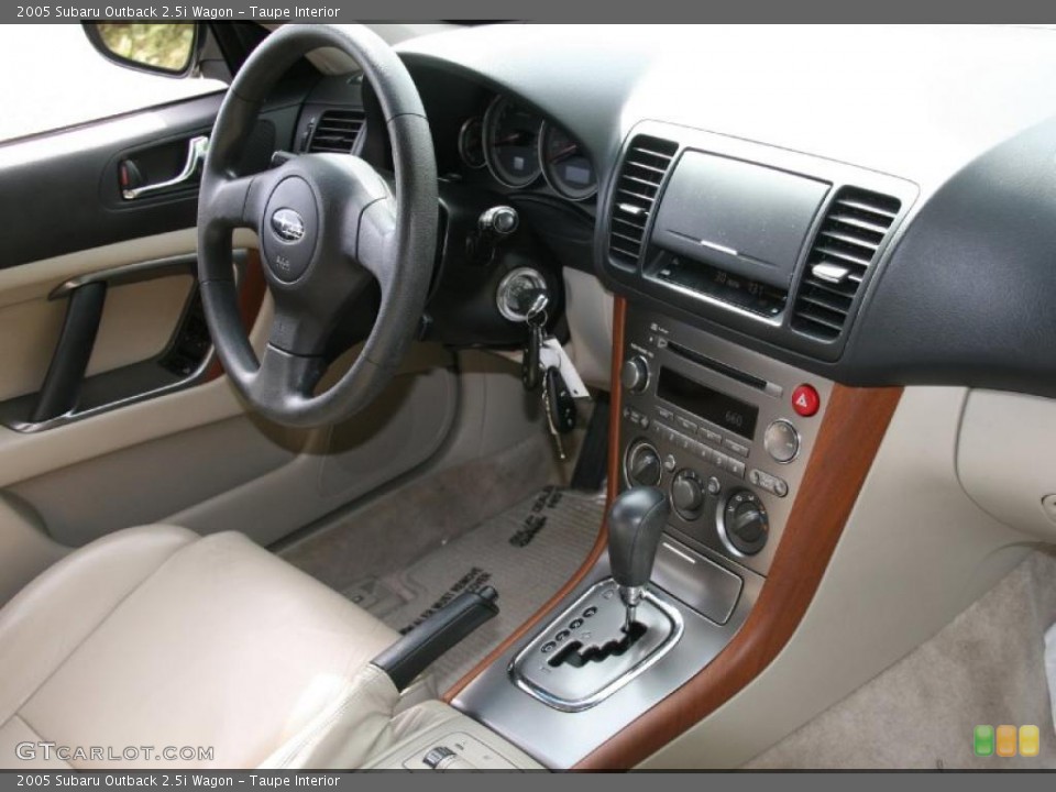 Taupe Interior Dashboard for the 2005 Subaru Outback 2.5i Wagon #38416989