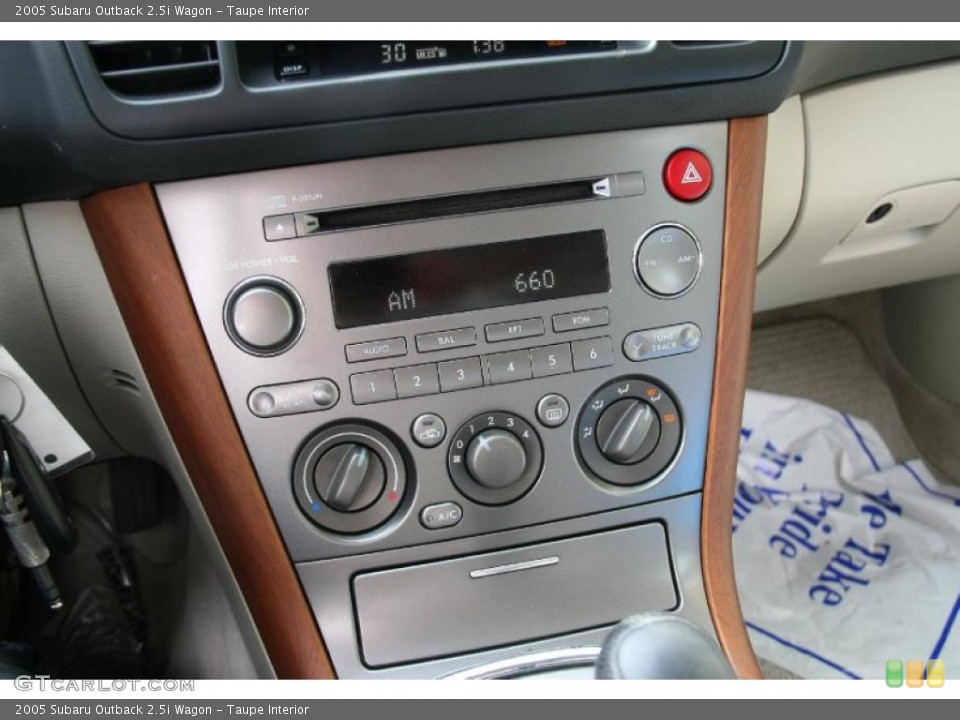 Taupe Interior Controls for the 2005 Subaru Outback 2.5i Wagon #38417065
