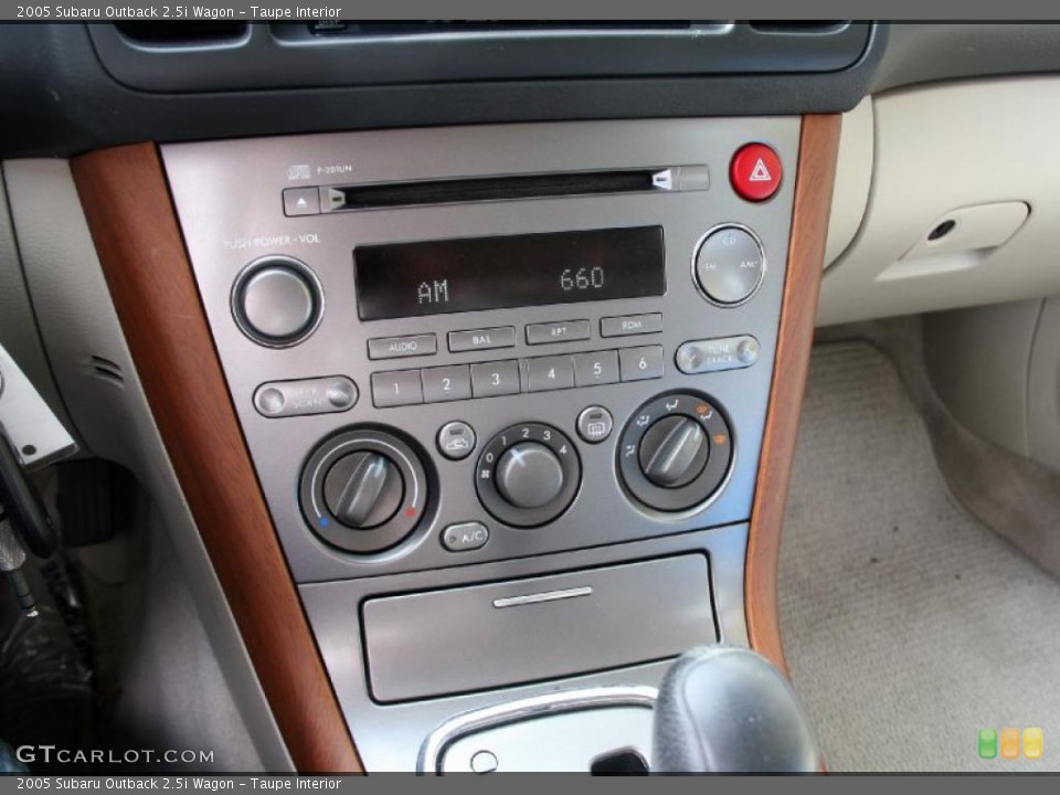 Taupe Interior Controls for the 2005 Subaru Outback 2.5i Wagon #38417097