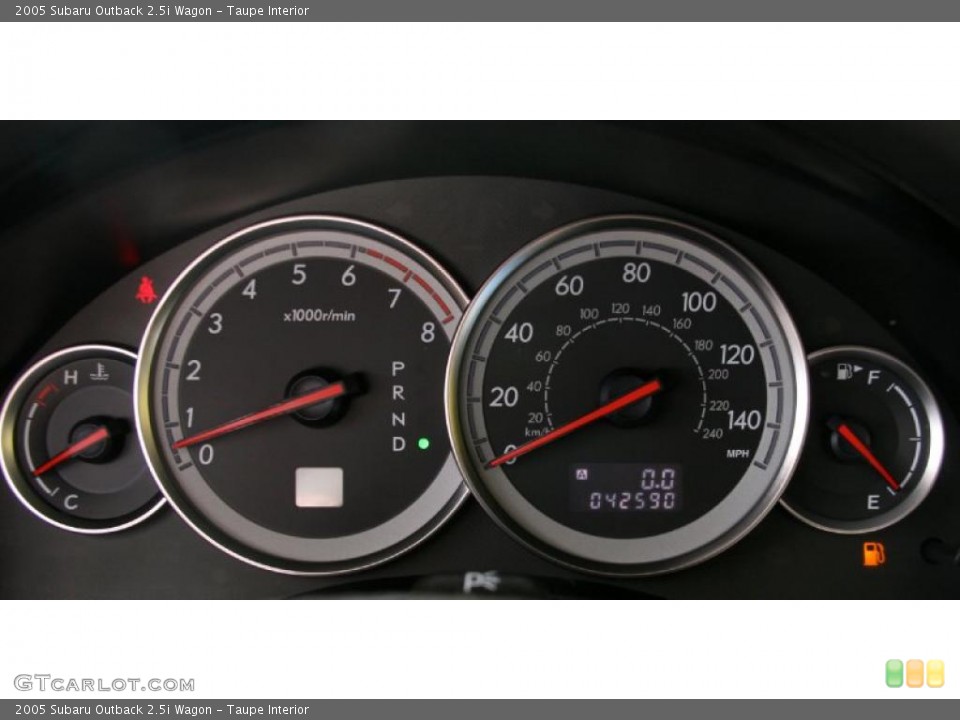 Taupe Interior Gauges for the 2005 Subaru Outback 2.5i Wagon #38417121