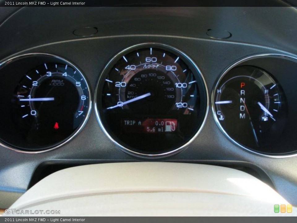 Light Camel Interior Gauges for the 2011 Lincoln MKZ FWD #38417429