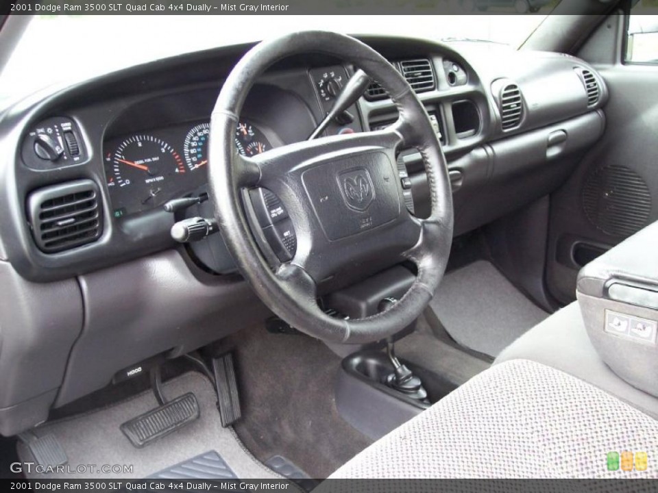 Mist Gray Interior Dashboard for the 2001 Dodge Ram 3500 SLT Quad Cab 4x4 Dually #38417757