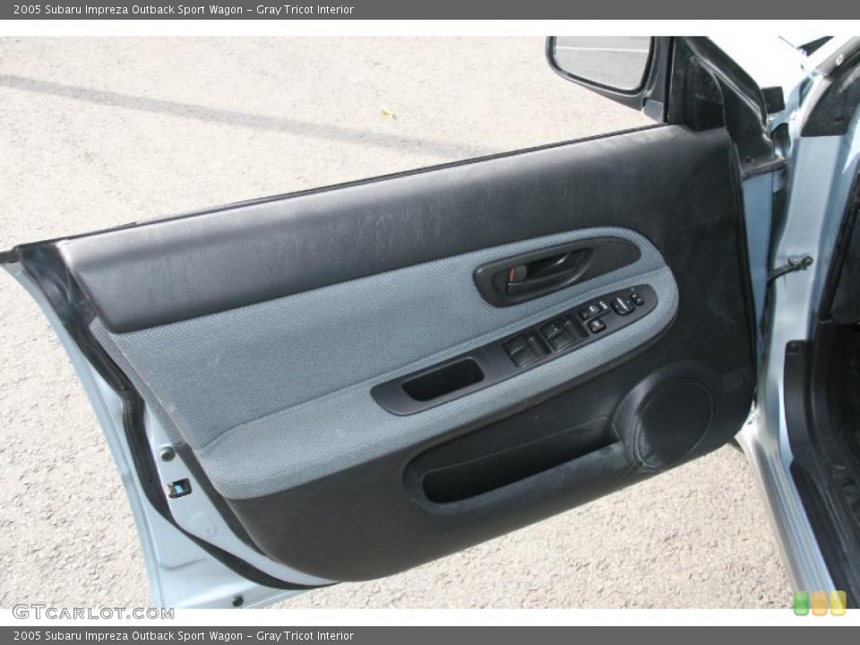 Gray Tricot Interior Door Panel for the 2005 Subaru Impreza Outback Sport Wagon #38417773