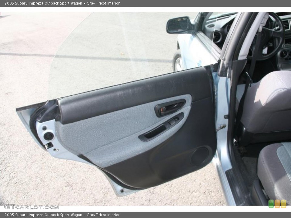 Gray Tricot Interior Door Panel for the 2005 Subaru Impreza Outback Sport Wagon #38417789