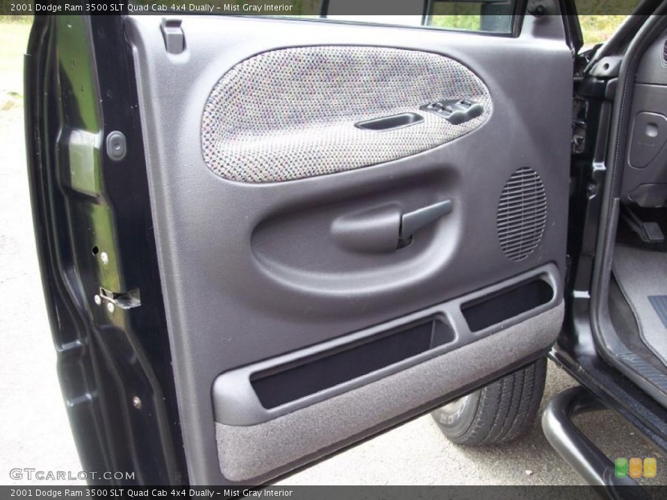 Mist Gray Interior Door Panel for the 2001 Dodge Ram 3500 SLT Quad Cab 4x4 Dually #38417801
