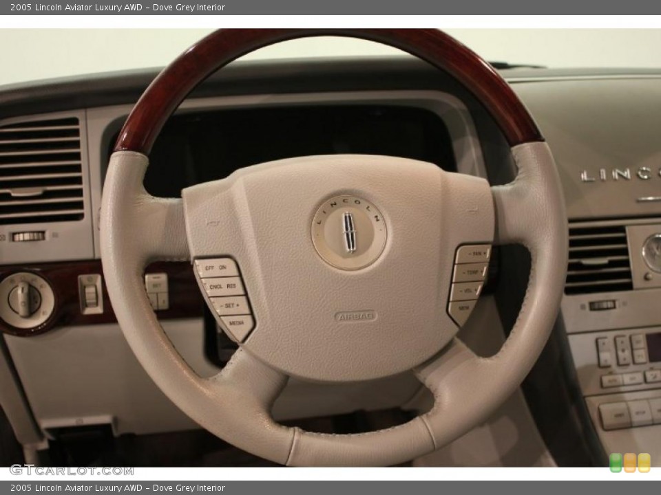 Dove Grey Interior Steering Wheel for the 2005 Lincoln Aviator Luxury AWD #38417857