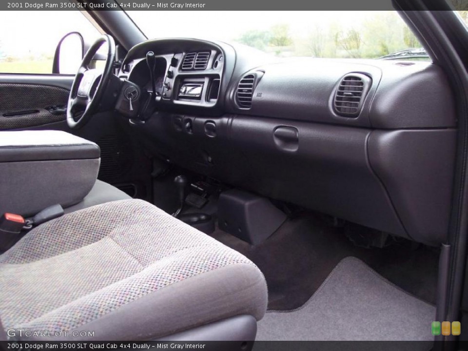 Mist Gray Interior Dashboard for the 2001 Dodge Ram 3500 SLT Quad Cab 4x4 Dually #38417865
