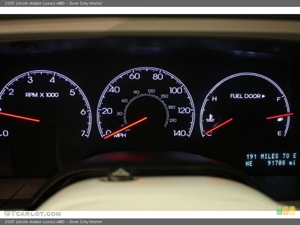 Dove Grey Interior Gauges for the 2005 Lincoln Aviator Luxury AWD #38417873
