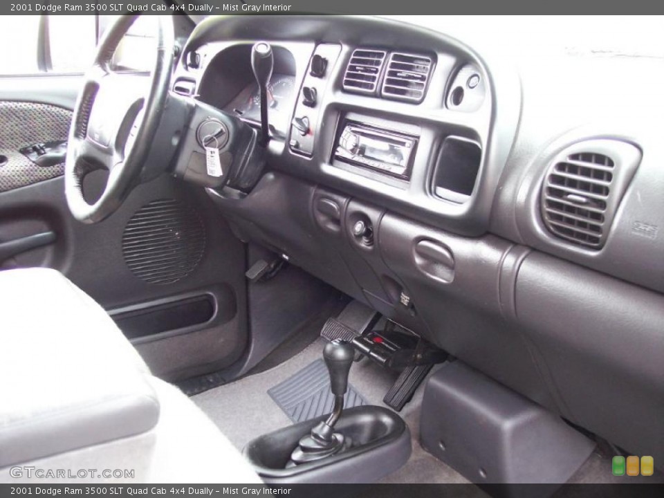 Mist Gray Interior Dashboard for the 2001 Dodge Ram 3500 SLT Quad Cab 4x4 Dually #38417929