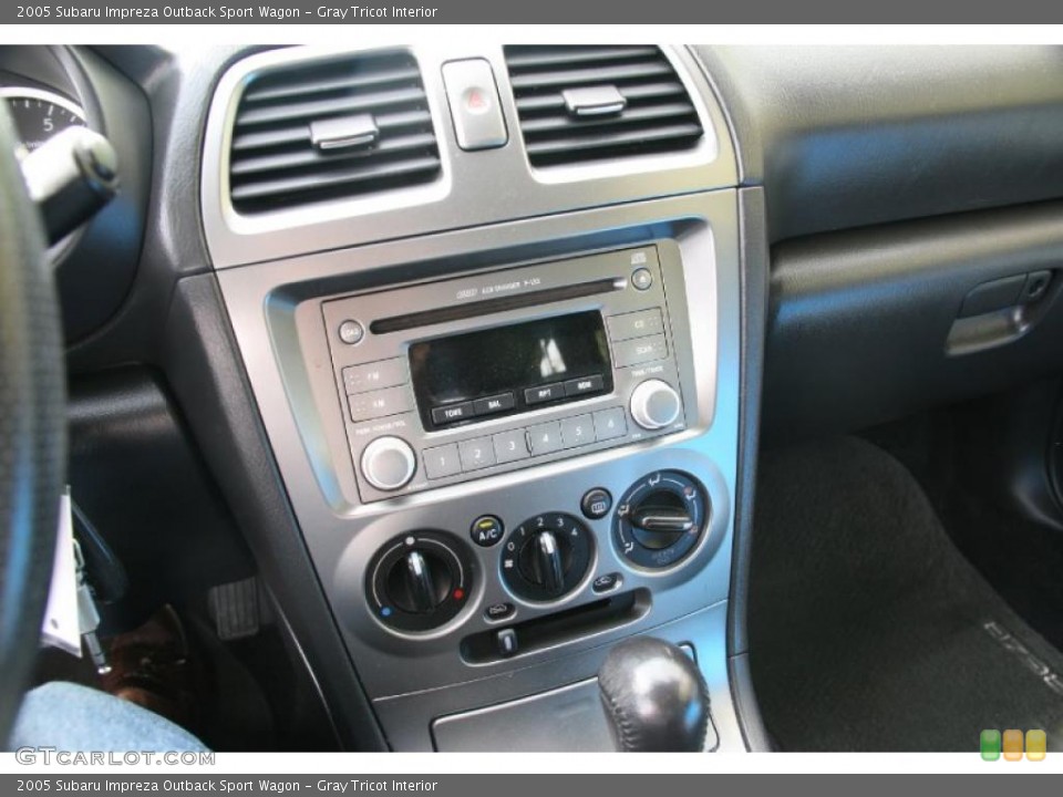 Gray Tricot Interior Controls for the 2005 Subaru Impreza Outback Sport Wagon #38417933