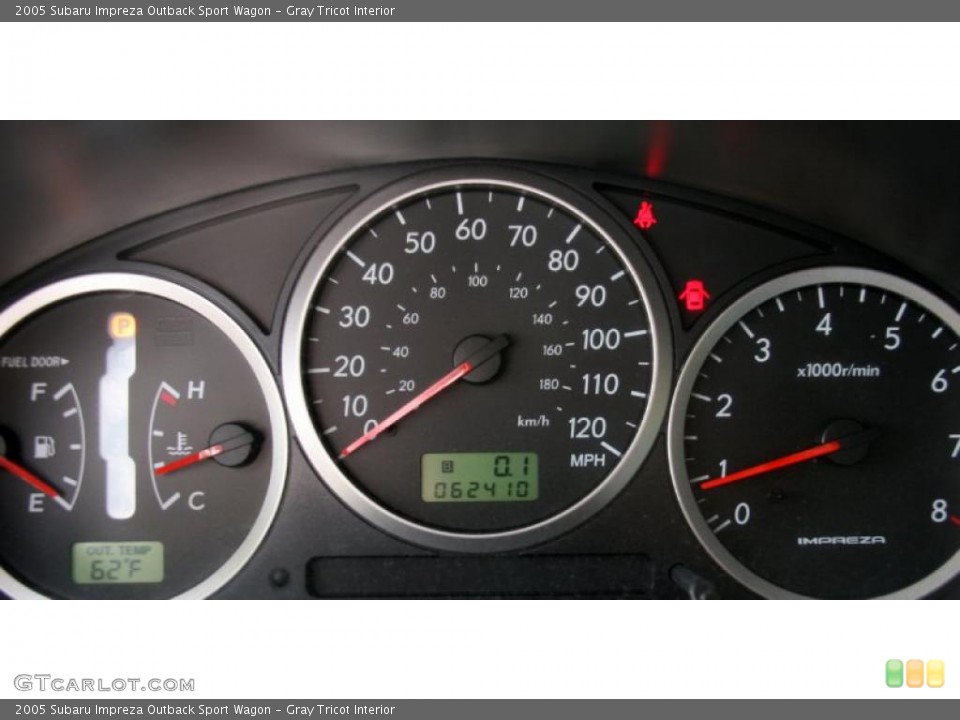 Gray Tricot Interior Gauges for the 2005 Subaru Impreza Outback Sport Wagon #38417961