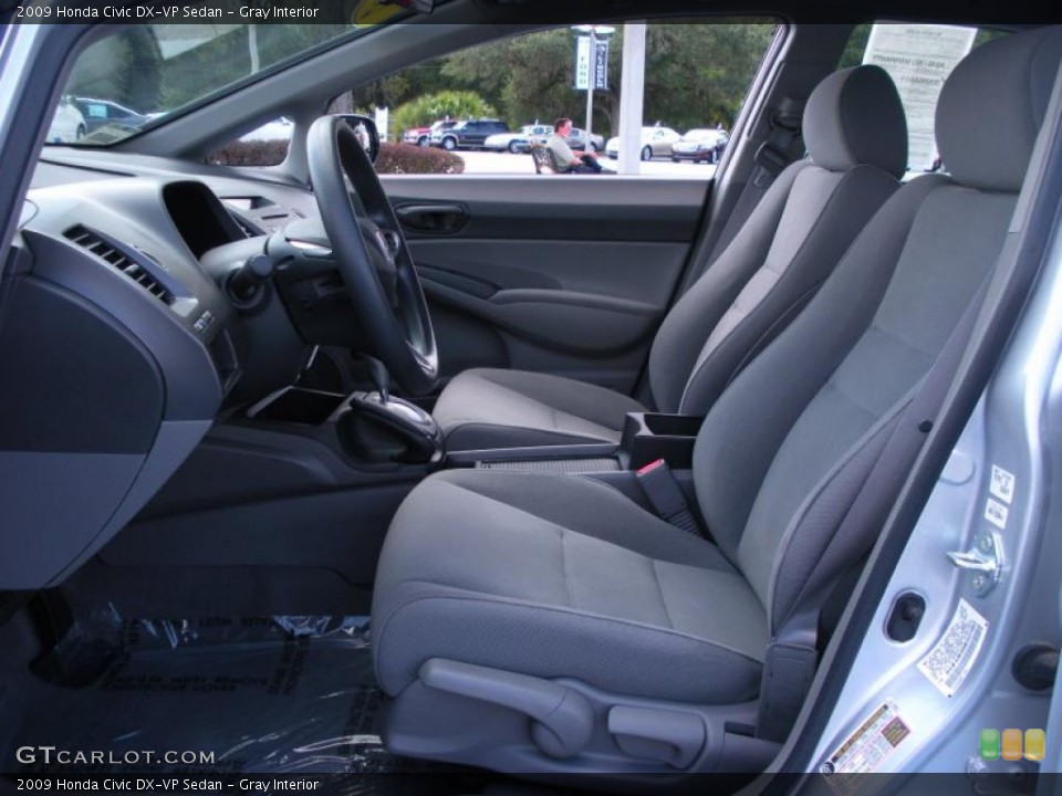 Gray Interior Prime Interior for the 2009 Honda Civic DX-VP Sedan #38419149