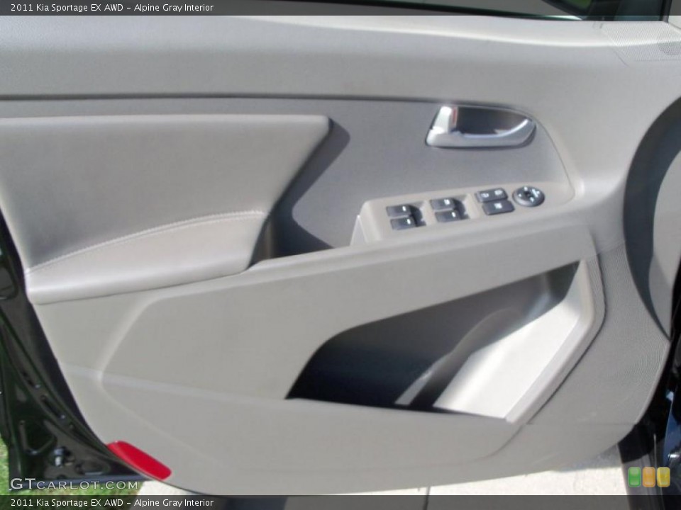 Alpine Gray Interior Door Panel for the 2011 Kia Sportage EX AWD #38419377