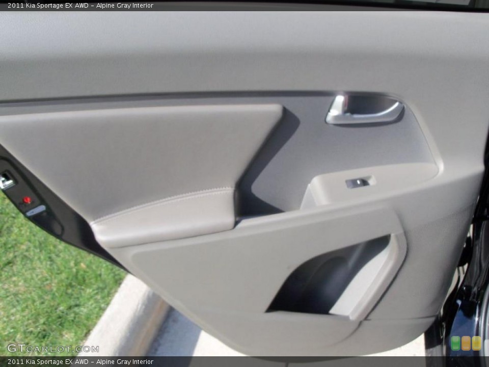 Alpine Gray Interior Door Panel for the 2011 Kia Sportage EX AWD #38419393