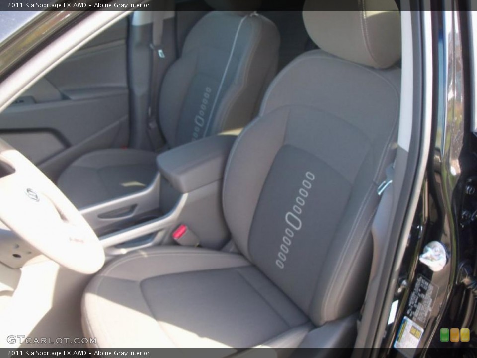 Alpine Gray Interior Photo for the 2011 Kia Sportage EX AWD #38419437