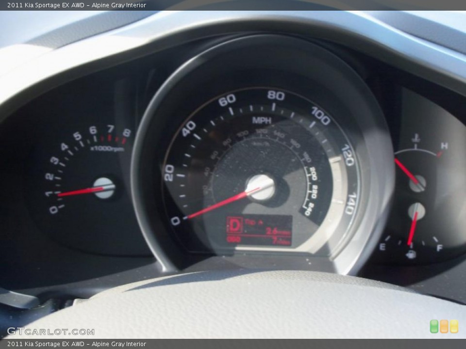 Alpine Gray Interior Gauges for the 2011 Kia Sportage EX AWD #38419513