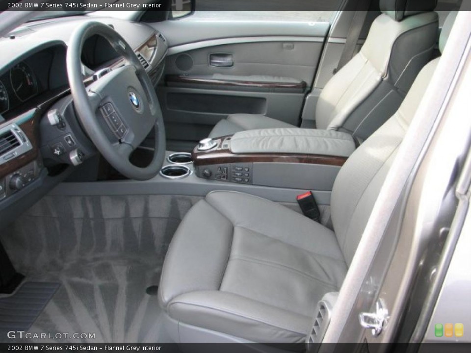Flannel Grey 2002 BMW 7 Series Interiors