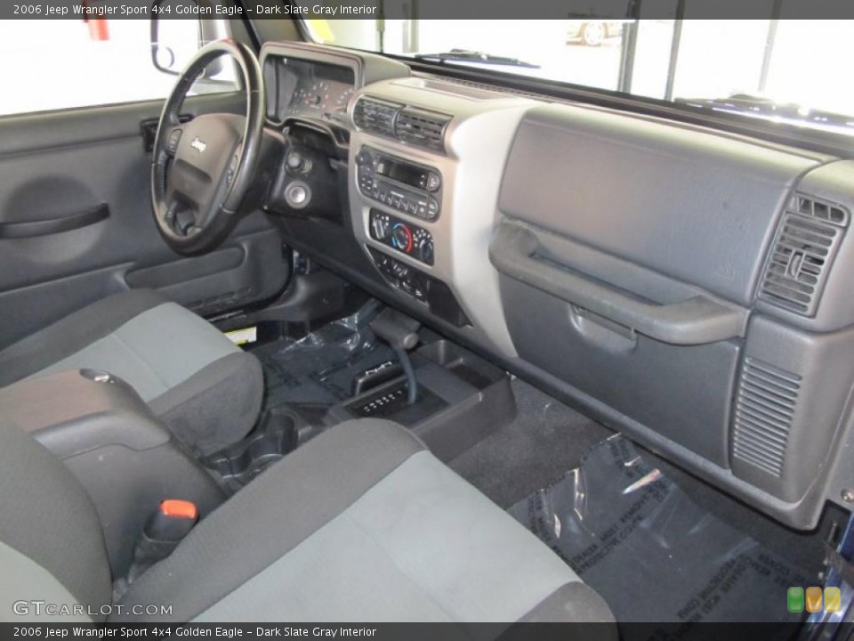 Dark Slate Gray Interior Photo for the 2006 Jeep Wrangler Sport 4x4 Golden Eagle #38421665