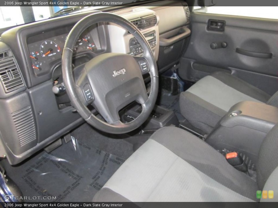 Dark Slate Gray Interior Photo for the 2006 Jeep Wrangler Sport 4x4 Golden Eagle #38421677