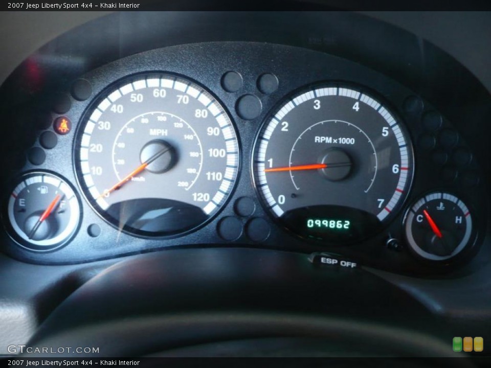 Khaki Interior Gauges for the 2007 Jeep Liberty Sport 4x4 #38423397