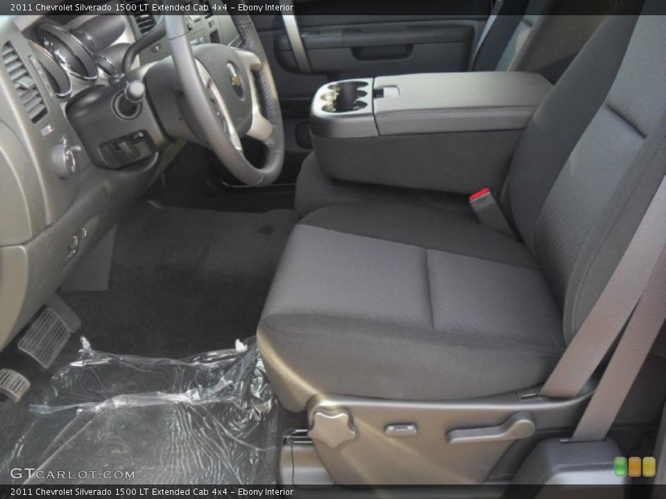 Ebony Interior Photo for the 2011 Chevrolet Silverado 1500 LT Extended Cab 4x4 #38423893