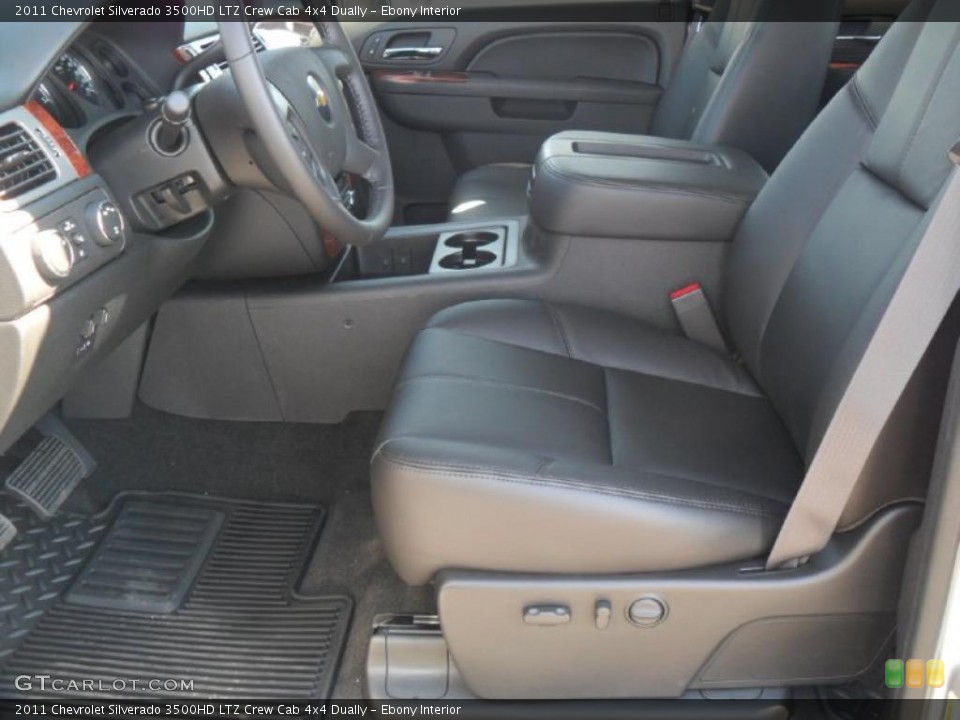 Ebony Interior Photo for the 2011 Chevrolet Silverado 3500HD LTZ Crew Cab 4x4 Dually #38424301