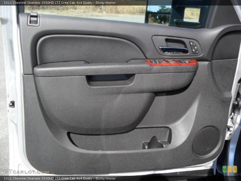 Ebony Interior Door Panel for the 2011 Chevrolet Silverado 3500HD LTZ Crew Cab 4x4 Dually #38424333