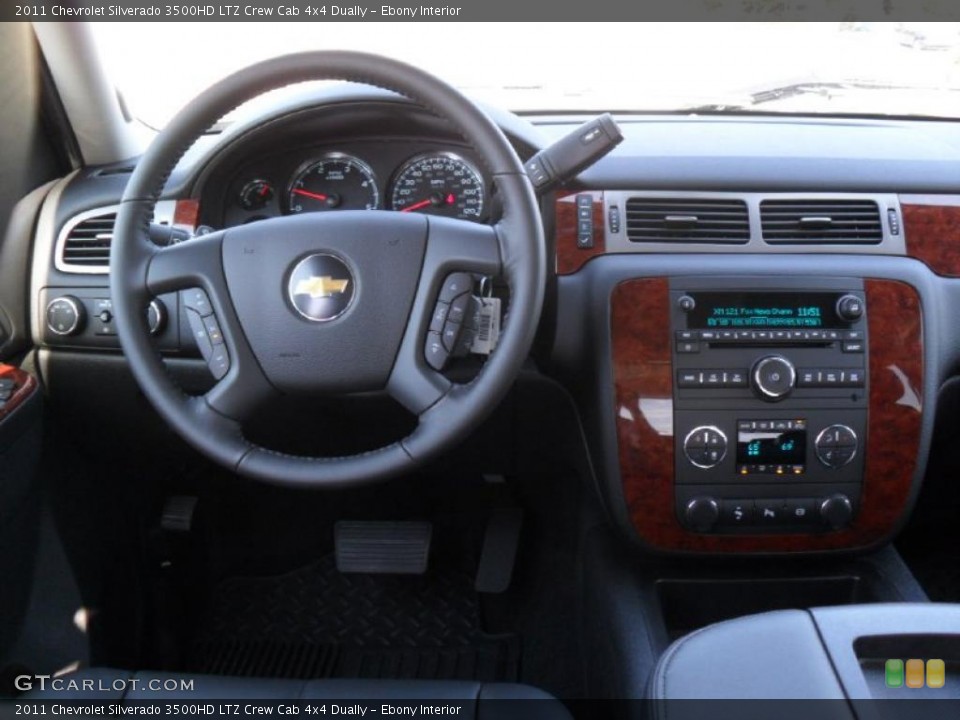 Ebony Interior Dashboard for the 2011 Chevrolet Silverado 3500HD LTZ Crew Cab 4x4 Dually #38424437