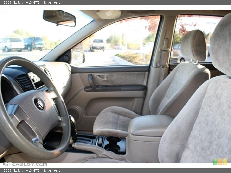 Beige Interior Photo for the 2003 Kia Sorento LX 4WD #38424509