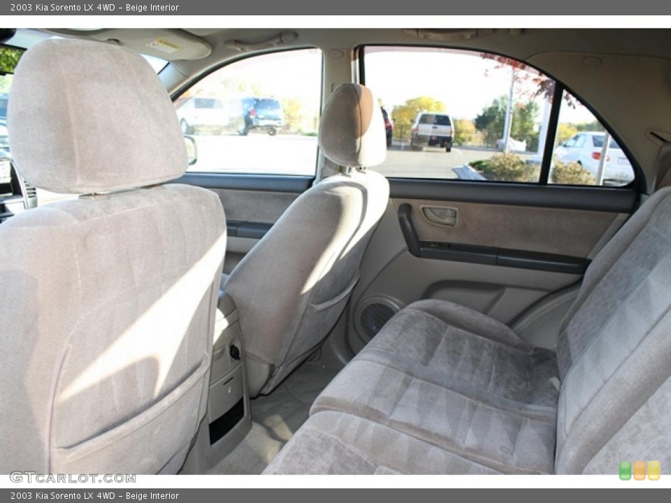 Beige Interior Photo for the 2003 Kia Sorento LX 4WD #38424525
