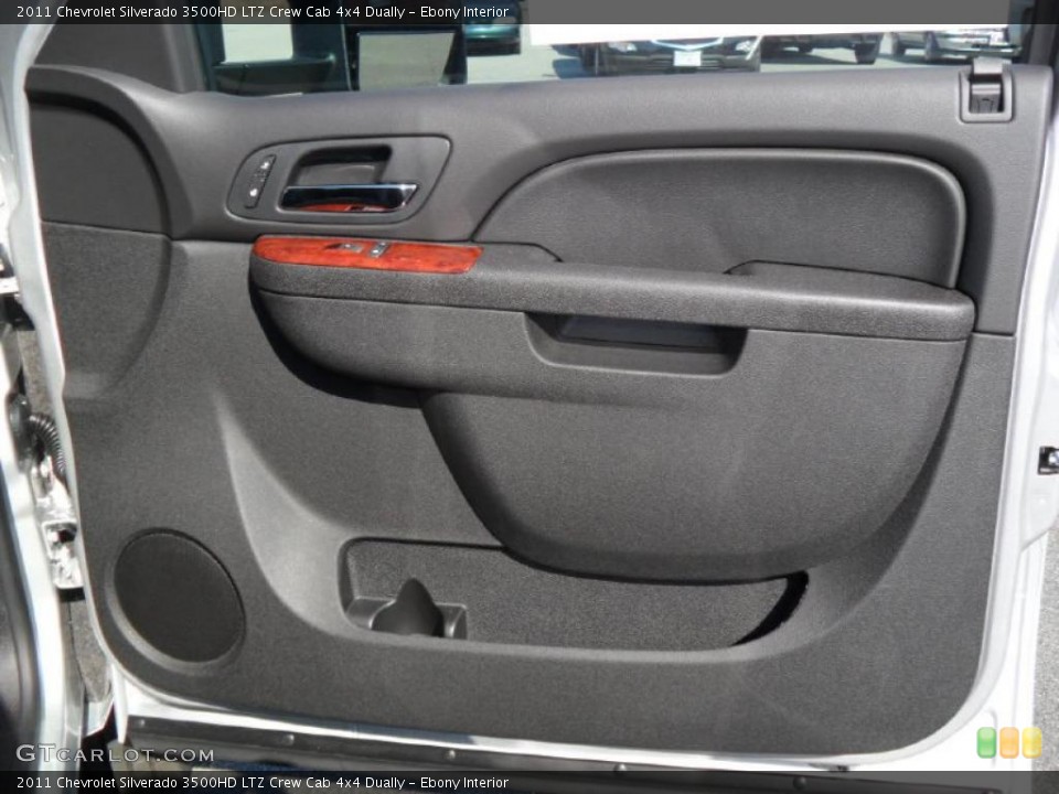 Ebony Interior Door Panel for the 2011 Chevrolet Silverado 3500HD LTZ Crew Cab 4x4 Dually #38424537