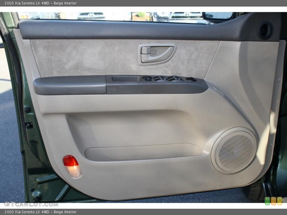 Beige Interior Door Panel for the 2003 Kia Sorento LX 4WD #38424593