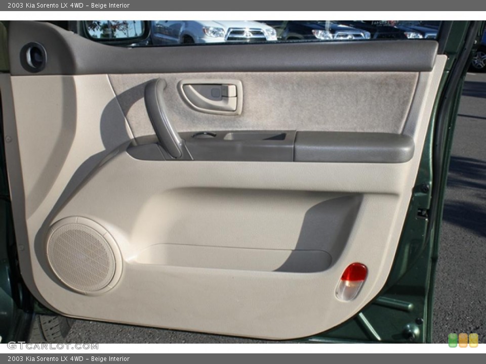 Beige Interior Door Panel for the 2003 Kia Sorento LX 4WD #38424609