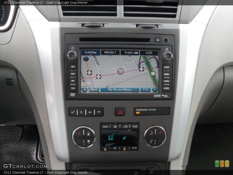Dark Gray/Light Gray Interior Navigation for the 2011 Chevrolet Traverse LT #38425233
