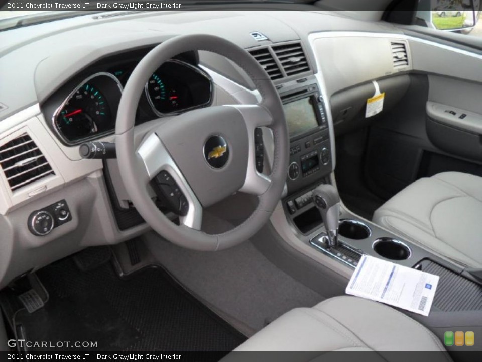 Dark Gray/Light Gray Interior Prime Interior for the 2011 Chevrolet Traverse LT #38425465